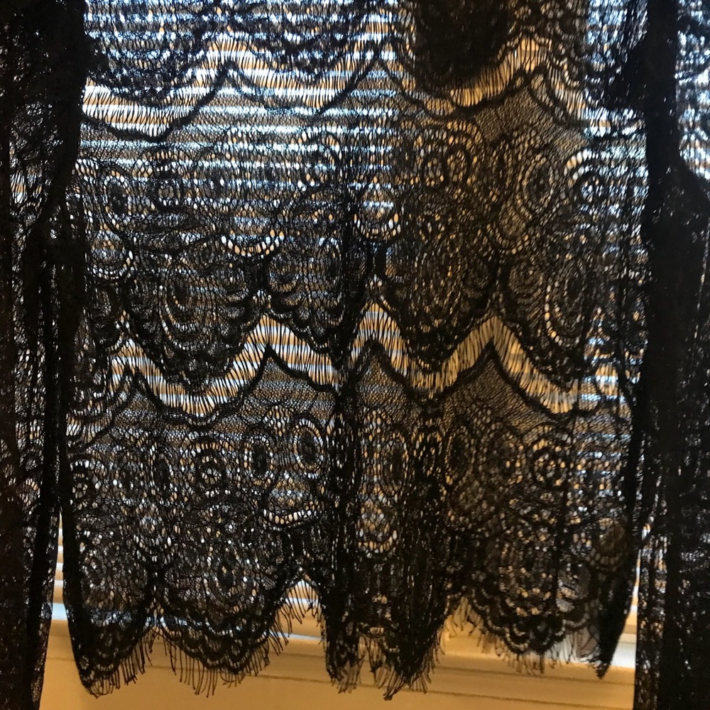 Forever 21 | Long Sleeve Lace Sexy C-Thru Blouse - Picture 7 of 7